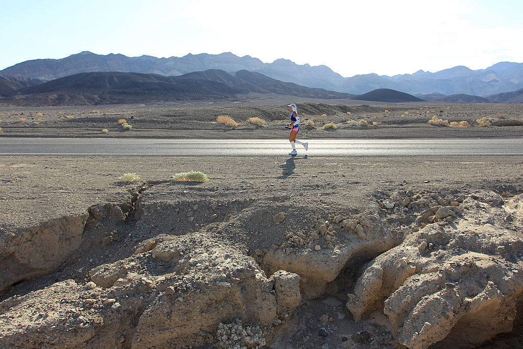 Badwater Ultramarathon Held In Death Valley's Extreme Heat
