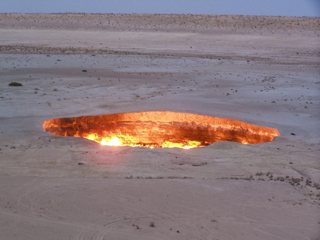 Why is there a fire in Turkmenistan that never goes out?